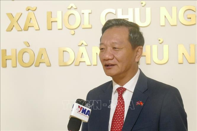 El embajador de Hanoi en Vientiane, Nguyen Minh Tam (Fuente: VNA)