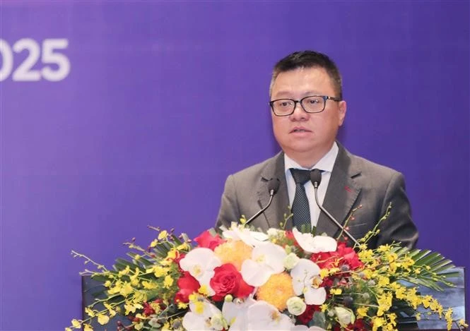 Le Quoc Minh, presidente de la Asociación de Periodistas de Vietnam y jefe del Comité Directivo de la Feria Nacional de Prensa 2025 (Fuente: VNA)