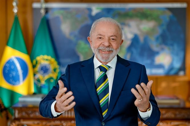 El presidente de Brasil, Luiz Inácio Lula da Silva (Fuente: VNA)
