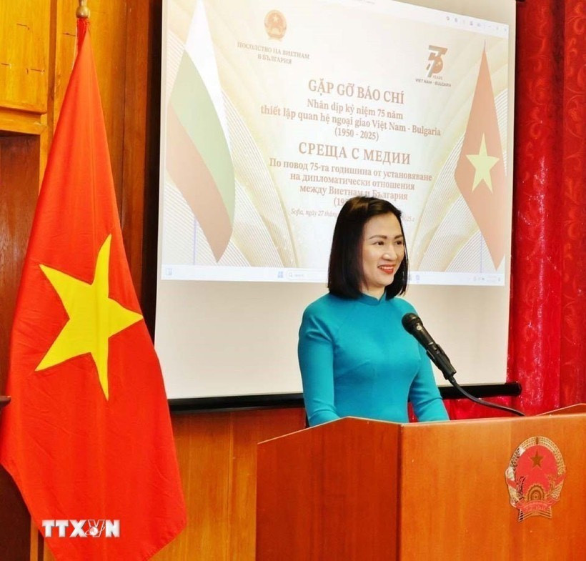 La embajadora de Hanoi en Sofía, Nguyen Minh Nguyet (Fuente: VNA)