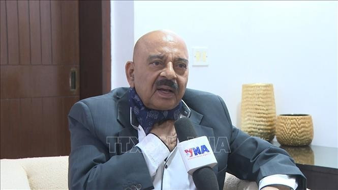 El ex asesor adjunto de Seguridad Nacional de la India, S.D. Pradhan (Fuente: VNA)