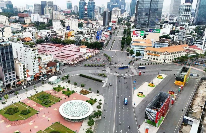 Un rincón de Ciudad Ho Chi Minh, el mayor centro económico de Vietnam (Fuente: VNA)