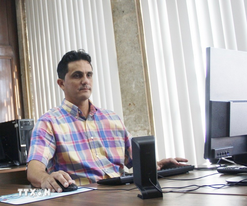 Dilbert Reyes Rodríguez, director en funciones de Granma, órgano oficial del Partido Comunista de Cuba (Fuente: VNA)