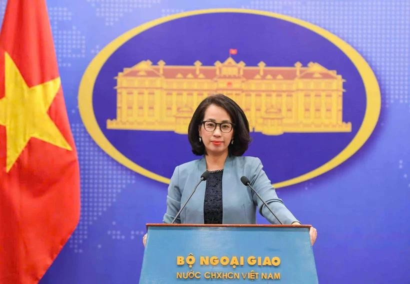 La portavoz de la Cancillería de Vietnam, Pham Thu Hang (Fuente: VNA)