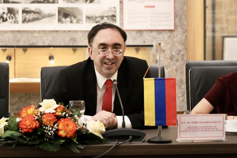 El embajador de Armenia en Hanoi, Suren Baghdasaryan (Fuente: VNA)