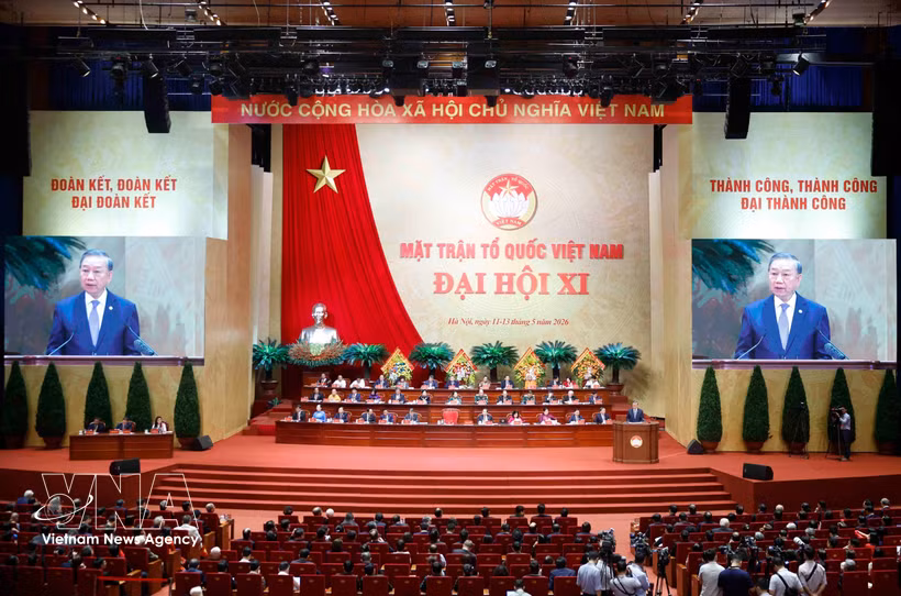 El secretario general del Partido Comunista de Vietnam y presidente del Estado, To Lam, habla en la cita (Fuente: VNA)