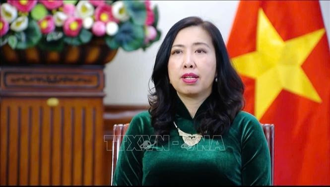 La viceministra de Relaciones Exteriores de Vietnam, Le Thi Thu Hang (Fuente: VNA)