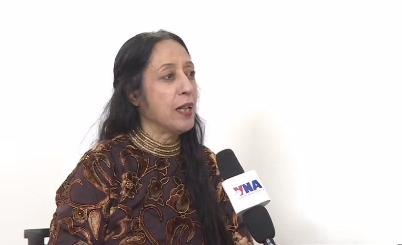 Reena Marwah, de la Universidad de Delhi y secretaria general de la Asociación de Académicos de Asia (Fuente: VNA)