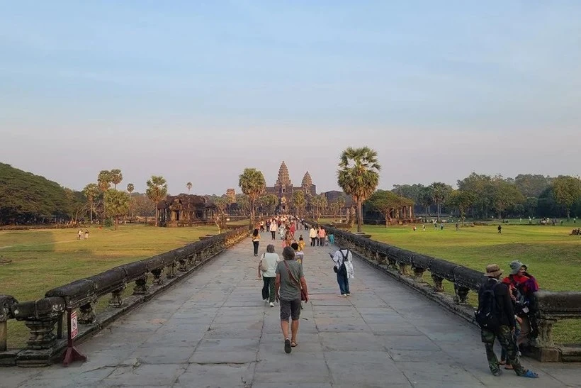 Turistas en el Parque Arqueológico de Angkor (Foto: Phnom Penh Post)