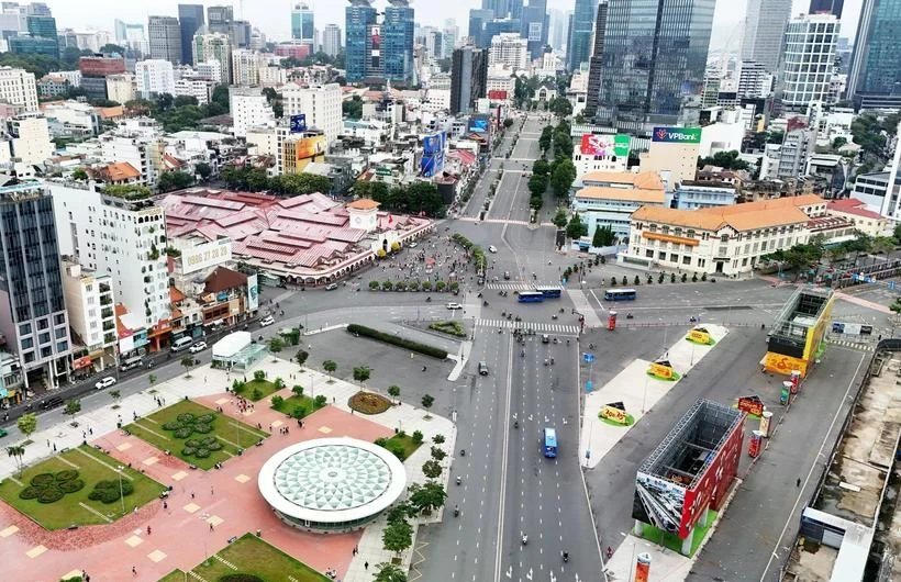 Un rincón de Ciudad Ho Chi Minh, el mayor centro económico de Vietnam (Fuente: VNA)