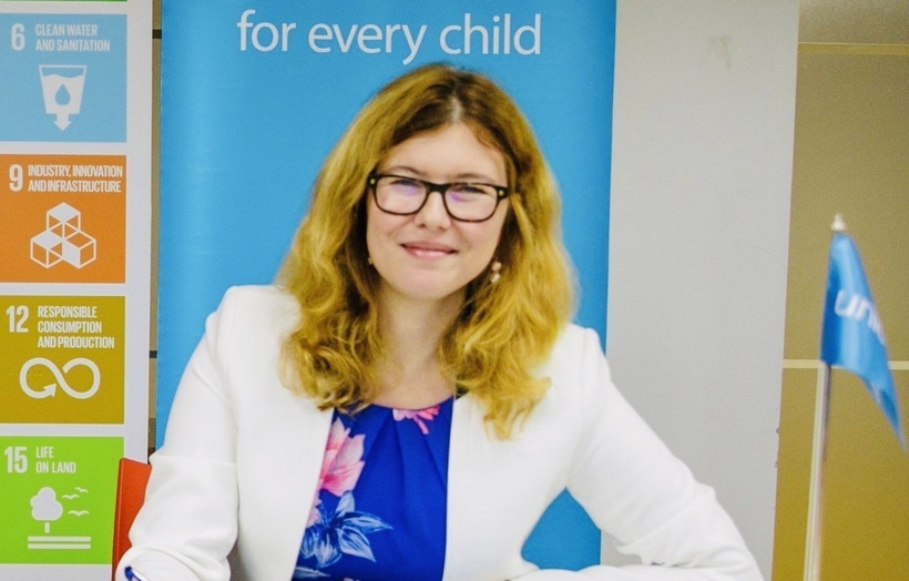 Silvia Danailov, jefa de la Representación del Fondo de las Naciones Unidas para la Infancia (UNICEF) en Vietnam