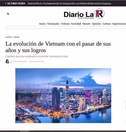 Prensa uruguaya destaca la evolución de Vietnam