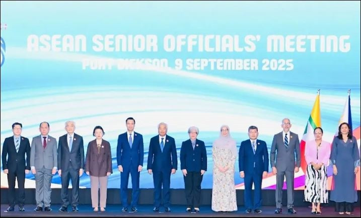 Los altos funcionarios de los países miembros de la ASEAN en la reunión SOM (Fuente: VNA)