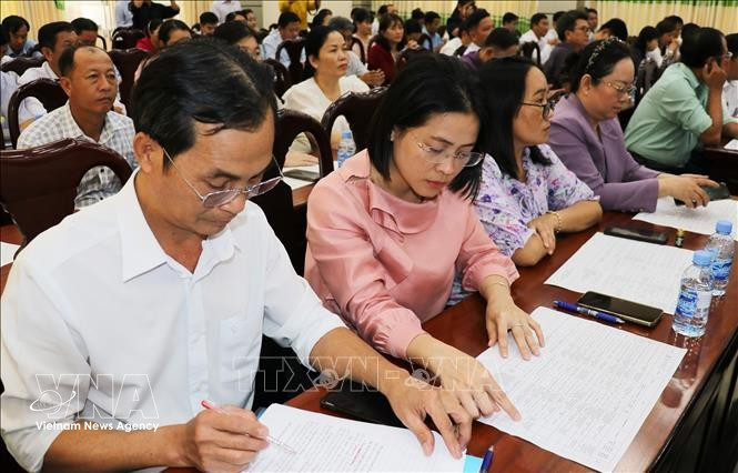 La sureña provincia vietnamita de Dong Thap avanza a buen ritmo en los preparativos para las elecciones de los diputados de la Asamblea Nacional de la XVI Legislatura (Fuente: VNA)