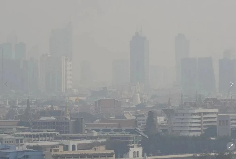 La contaminación del aire en Bangkok (Fuente: AP)