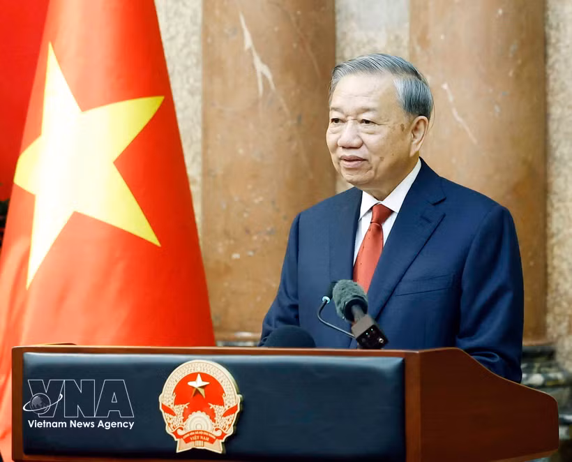El secretario general del Partido Comunista de Vietnam y presidente de Estado, To Lam (Fuente: VNA)
