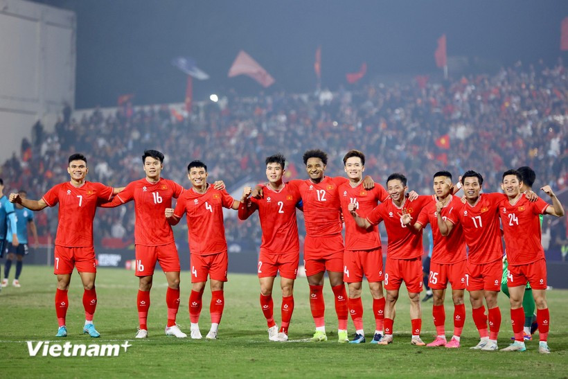 La selección nacional de Vietnam ha escalado tres posiciones hasta el puesto 107 del mundo y el 19 de Asia en la última clasificación de la FIFA (Fuente: VNA)