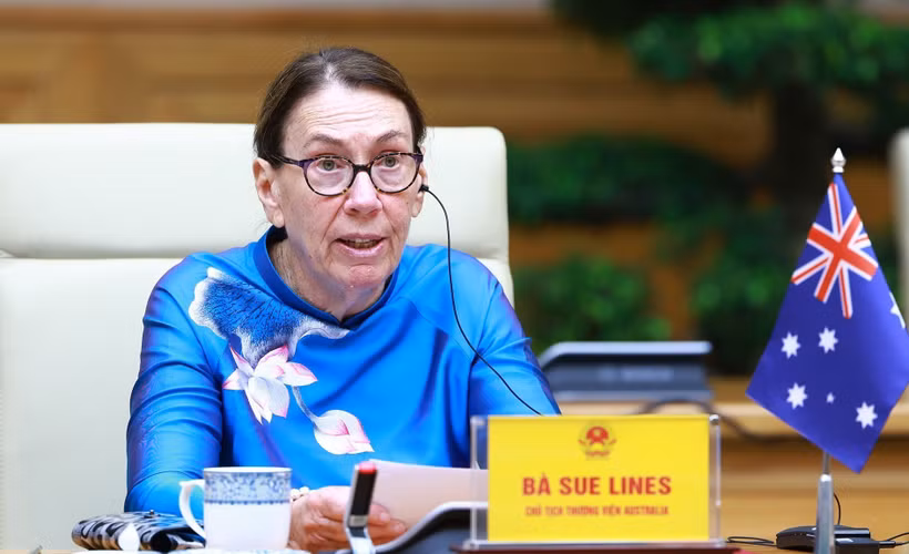La presidenta del Senado australiano, Sue Lines (Fuente: VNA)