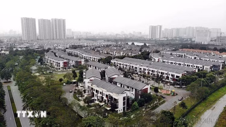 Proyectos de apartamentos de lujo en la zona urbana de Gamuda Gardens, Hanoi, con inversión del grupo inmobiliario malasio Gamuda Land. (Foto: VNA)