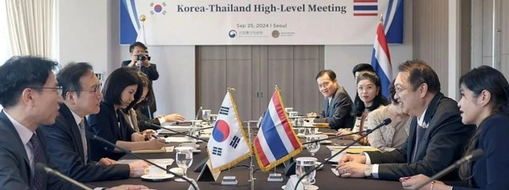 Corea del Sur y Tailandia celebrarán su segunda ronda de negociaciones para un acuerdo de asociación económica bilateral en Seúl el 25 de septiembre de 2024. (Foto: Yonhap)