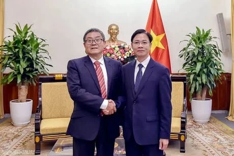 El vicecanciller de Vietnam, Ngo Le Van, recibe a una delegación del Comité Asesor de Política Exterior del Ministerio de Asuntos Exteriores de China. (Fuente: baoquocte.vn)