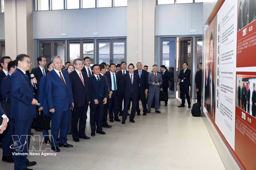 El secretario general del Partido Comunista de Vietnam y presidente de la República, To Lam, visita la Nueva Área de Xiong'an (Fuente: VNA)