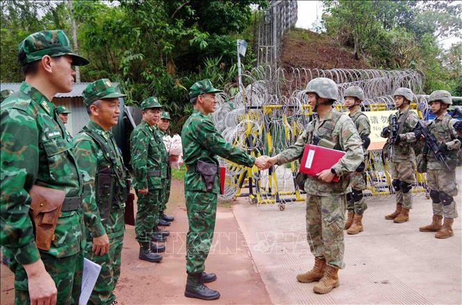El Comando de la Guardia Fronteriza de la provincia vietnamita de Dien Bien y la Región de la Guardia Fronteriza de Mengzi, en China, inician su patrullaje bilateral (Fuente: VNA)