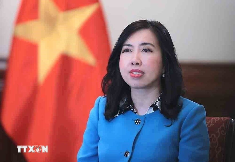 La viceministra de Relaciones Exteriores de Vietnam, Le Thi Thu Hang (Fuente: VNA)