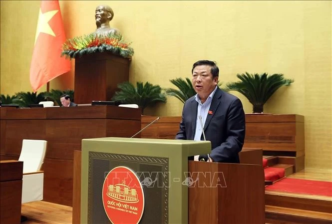 El ministro de Transporte, Tran Hong Minh, habla en la cita (Fuente: VNA)