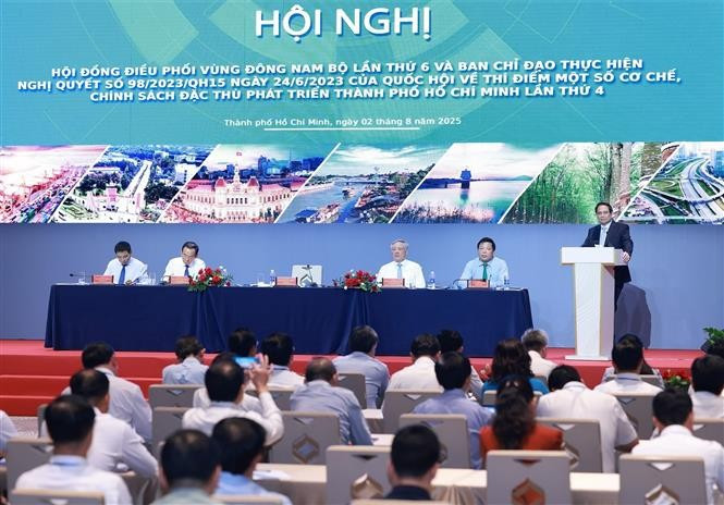 El primer ministro de Vietnam, Pham Minh Chinh, habla en el evento (Fuente: VNA)