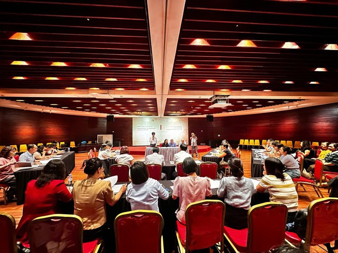 Taller de intercambio de experiencias en el Museo de Hanói. (Foto: Museo de Hanoi)