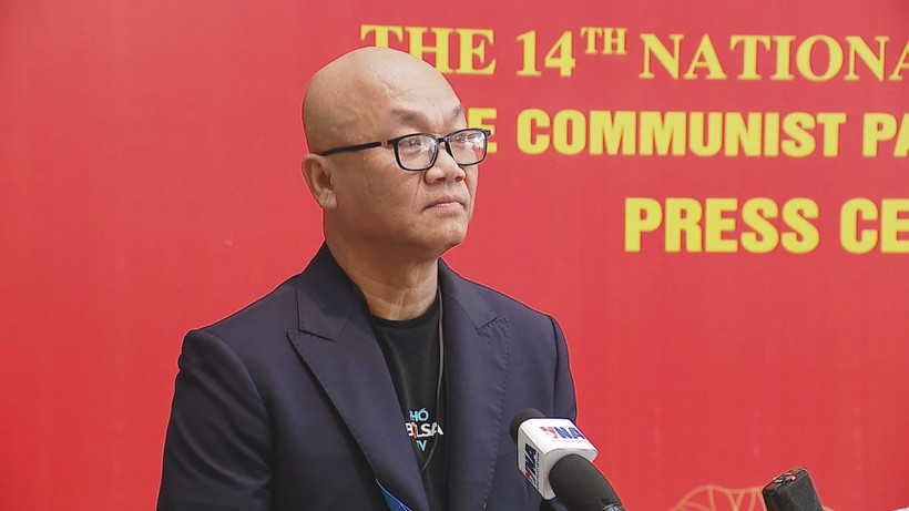 El periodista Vu Hoang Lan, representante del canal PhoBolsaTV (Fuente: VNA)