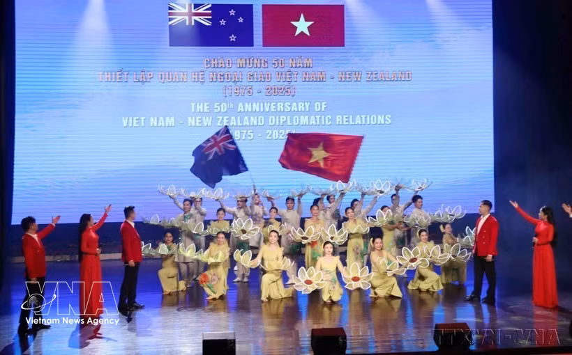 La celebración del 50 aniversario de las relaciones diplomáticas entre Vietnam y Nueva Zelanda fue organizada por el Comité Popular de Ciudad Ho Chi Minh. (Fuente: VNA)