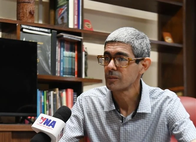 El periodista Norland Cabrera, director general de la Agencia Cubana de Noticias (Fuente: VNA)