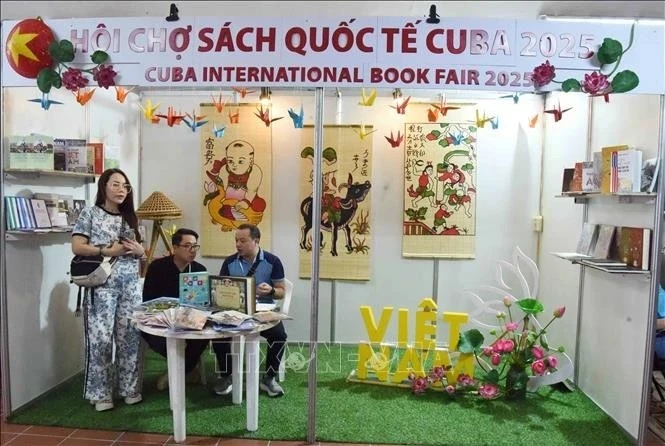 El espacio vietnamita en la 33 edición de la Feria Internacional del Libro de La Habana, que se celebra del 13 al 23 de febrero. (Fuente: VNA)