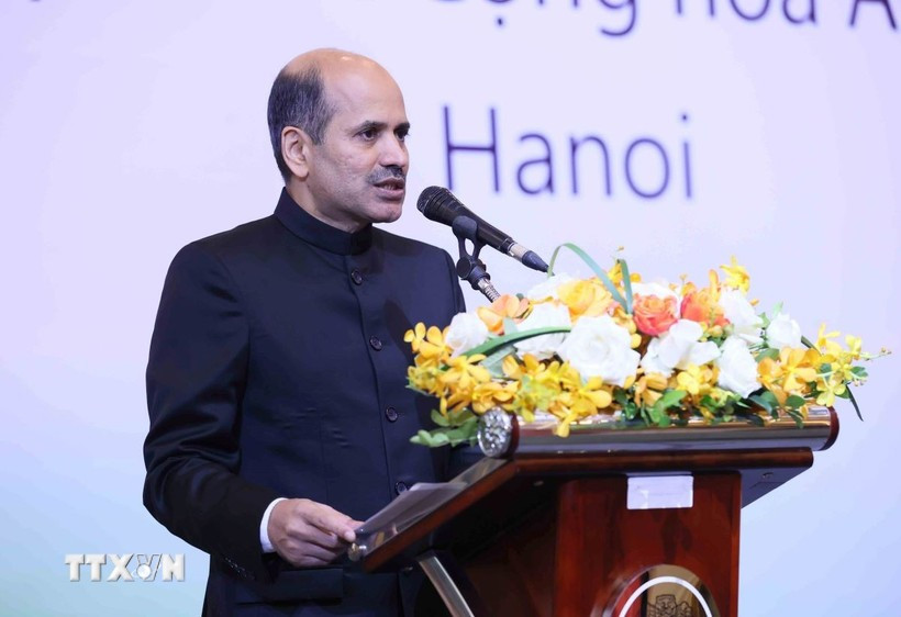 El embajador de Nueva Delhi en Vietnam, Sandeep Arya (Fuente: VNA)