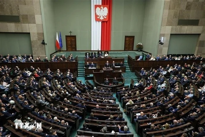 Una sesión del Parlamento polaco. (Foto: VNA)