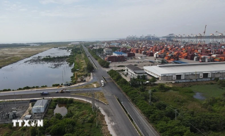 La Zona Franca Comercial de Cai Mep Ha abarca más de 3.764 hectáreas (Foto: VNA)