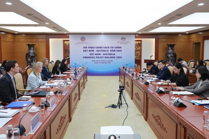 El diálogo sobre política financiera entre Vietnam y Australia. (Foto: VNA)