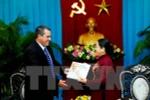 Líderes de Ciudad Ho Chi Minh recibe a delegación de Prensa Latina