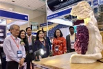 Visitantes aprecian los productos en la exposición. (Foto: VNA)