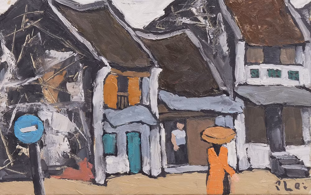  Publican por primera vez más de 50 pinturas de célebre pintor vietnamita ảnh 1
