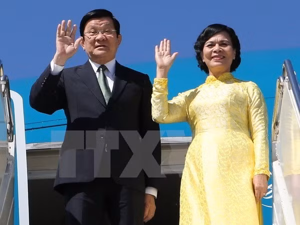Presidente vietnamita llega a Alemania para visita oficial ảnh 1