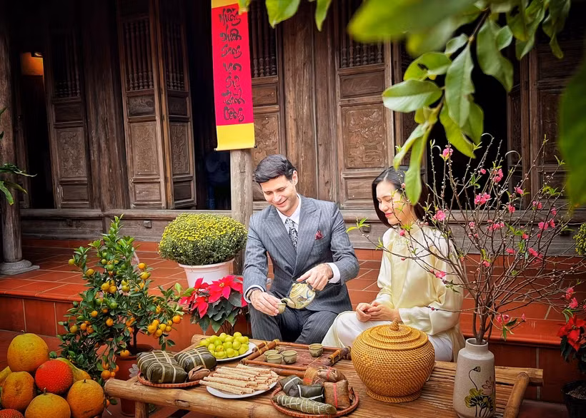 Turistas internacionales alaban Fiesta de primavera de Vietnam ảnh 1