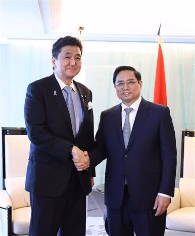 Premier vietnamita sostiene encuentros con empresario y altos funcionarios japoneses ảnh 1