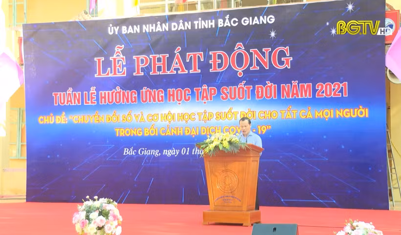 Provincia vietnamita de Bac Giang lanza semana de transformación digital y aprendizaje permanente ảnh 1 Provincia vietnamita de Bac Giang lanza semana de transformación digital y aprendizaje permanente ảnh 1