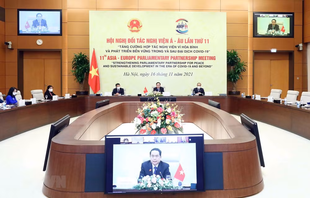 XI Reunión de la Asociación Parlamentaria Asia-Europa aprueba declaración conjunta ảnh 1