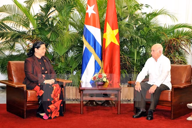 Continúa dirigente parlamentaria vietnamita visita a Cuba ảnh 1