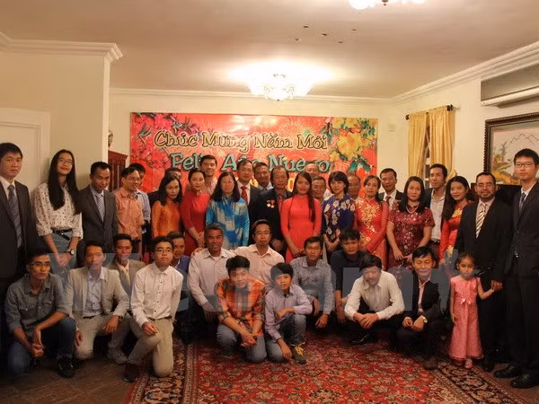 Vietnamitas en Venezuela gozan de ambiente de Año Nuevo Lunar ảnh 1