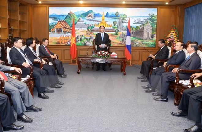 Presidente de Vietnam aboga por facilitar inversiones de Hanoi en Champasak ảnh 1